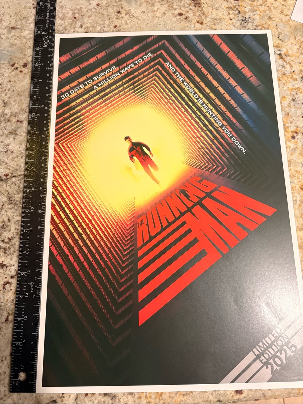 The Running Man Movie Poster -   Sci‑Fi Art limited edition 18x12